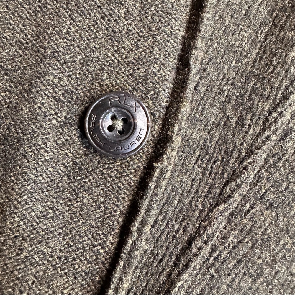 Ralph Lauren RLX Olive Green Lamb-Wool Knit Utility Field Jacket - Picture 5 of 16